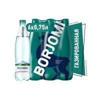 Вода Боржоми мин.прир.лечеб-стол. газ, 750мл/ Цена за 6 шт. 1 шт= 175 р. 